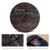 Swavecat Whatever I'm Late Anyway Clock Vintage Brown Wood Grain Distressed Wood Wall Clock Retro Farmhouse Round Hanging Wall Clocks Non-Ticking Silent Wall Clock for Home Office 12inch view 3