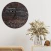 Swavecat Whatever I'm Late Anyway Clock Vintage Brown Wood Grain Distressed Wood Wall Clock Retro Farmhouse Round Hanging Wall Clocks Non-Ticking Silent Wall Clock for Home Office 12inch view 4