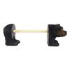 1 Pcs of Rustic Woodland Forest Black Bear Standing Paper Towel Holder Statue view 1