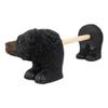 1 Pcs of Rustic Woodland Forest Black Bear Standing Paper Towel Holder Statue view 3
