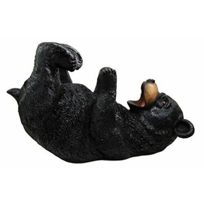 1 Pcs of Big Black Bear Wine Oil Bottle Holder Figurine 10" Long Home Decor