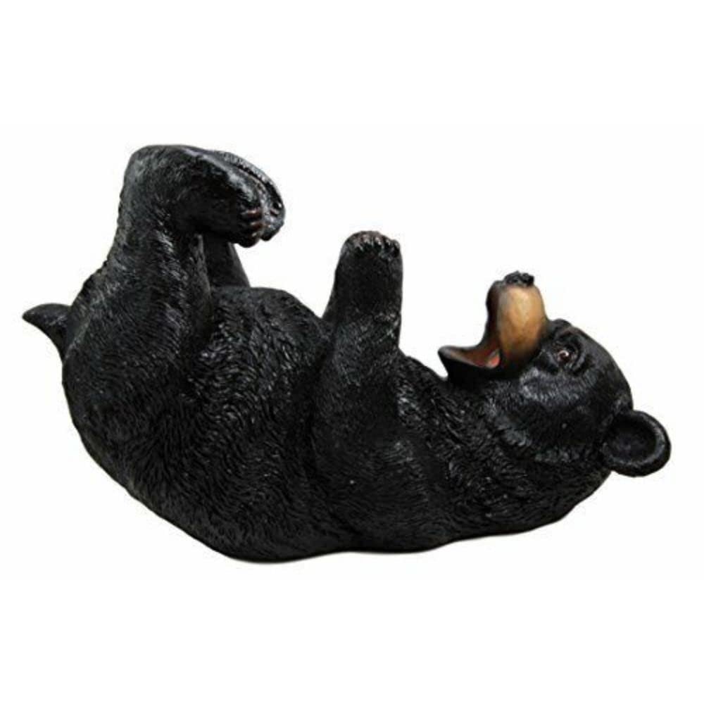 1 Pcs of Big Black Bear Wine Oil Bottle Holder Figurine 10" Long Home Decor
