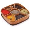 Shopping 24 Mart Box Dabba for Keeping Spices, Spice Box for Kitchen, Plastic Wooden Style Masala Box, Masala Container view 2