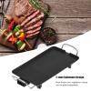 Miskall Indoor Electric Grill, Electric Smokeless BBQ Grill, 1400W Electric Barbecue Grill Divisional Smokeless Stainless Steel Grill Plate BBQ Accessory (US 110V) view 2