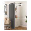 Fitting Room Curtain Rod U-Shaped - Clothing Store Dressing Room Curtain Rod - Bathroom Curtain Rod - Wall Mount Semi-Circle Ring Shelf (Color : Black, Size : 80x80cm) view 3