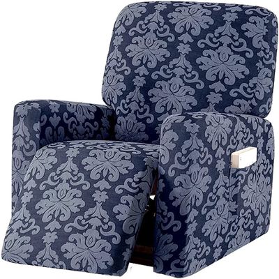 1/2/3 Seater Stretch Recliner Sofa Cover Jacquard Recliner Sofa Cover Thicken Spandex Sofa Cover with Elastic Bottom Furniture Protector Jacquard Highly Elastic Washable Anti-Slip Four Seasons ( Color