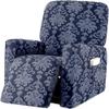 1/2/3 Seater Stretch Recliner Sofa Cover Jacquard Recliner Sofa Cover Thicken Spandex Sofa Cover with Elastic Bottom Furniture Protector Jacquard Highly Elastic Washable Anti-Slip Four Seasons ( Color view 1