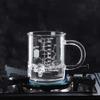 Caffeine Beaker Mug, Graduated Beaker, Mug with Handle, Borosilicate Glass Cup, Chemistry Cool Mugs, Mugs Gifts for Kids, Easy and Safe Reheating view 2