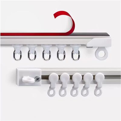 Ceiling Curtain Track Room Divider Hospital Curtain Self Adhesive Aluminum Curtain Rail, Ceiling or Wall Mount Sliding Curtain Track SystemHospital Porch Room Privacy Divider ( Color : Ceiling Mount