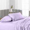 DIFFERENT SHEETING 4 Piece Sheet Set - Hotel Luxury 600 Thread Count Sheets & Pillowcases Bedding Fits Upto 18" Mattress -100% Egyptian Cotton 4 Piece Set - Lavender Stripe, Olympic Queen Size. view 1
