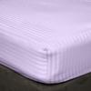 DIFFERENT SHEETING 4 Piece Sheet Set - Hotel Luxury 600 Thread Count Sheets & Pillowcases Bedding Fits Upto 18" Mattress -100% Egyptian Cotton 4 Piece Set - Lavender Stripe, Olympic Queen Size. view 4