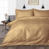 DIFFERENT SHEETING 3 Piece Duvet Cover Set - 100% Egyptian Quality Cotton Bedding & 600 Thread Count with Zipper Closure Quilts & Comforters Cover Set - Taupe Stripe, King. view 2