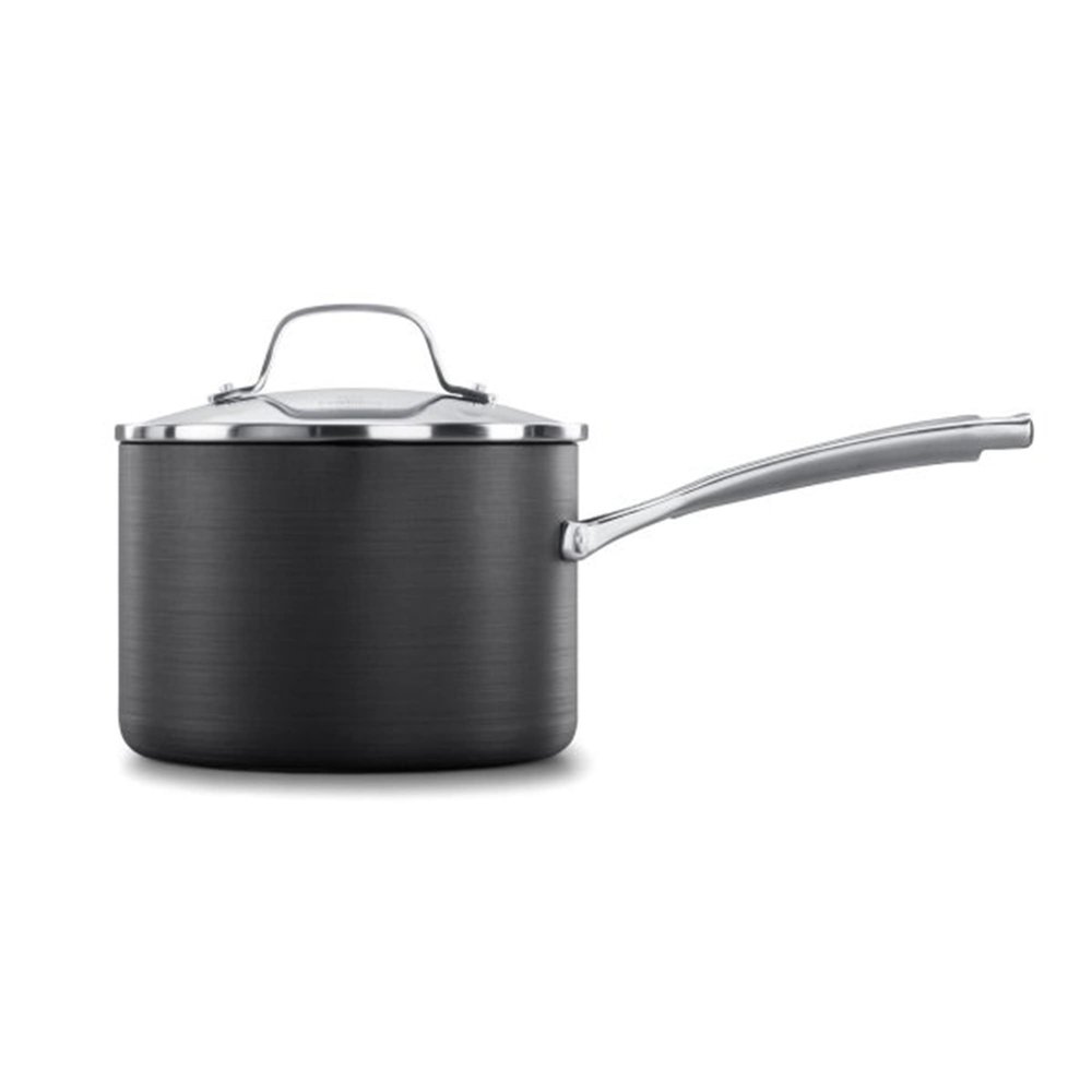 Calphalon Classic 3.5 Quart Sauce Pan with Lid, Hard Anodized Nonstick Cookware, AquaShield Technology, Dishwasher and Oven Safe