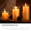 6Pcs Glass Tealight Holders Candle Cups for Aromatherapy and Home Decor Elegant Votive Containers for Parties Weddings and Table Centerpieces view 2