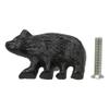 12 Pack of Cast Iron Rustic Western Black Bear Drawer Cabinet Door Knobs Hardware view 3