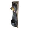 1 Pcs Of Rustic Western Black Bear Wall Beer Bottle Metal Opener With Rest view 3