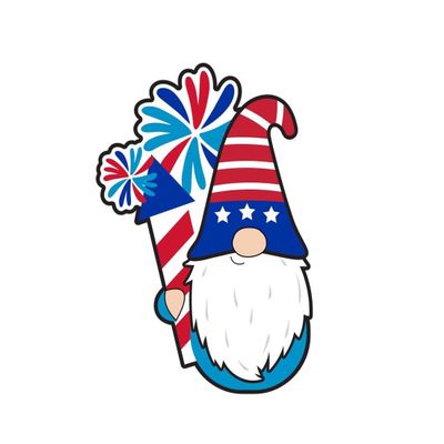 IG DESIGN Patriotic Shimmer Decoration 1 pc