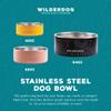 Widlerdog Stainless Steel Dog Bowl with Extra Durable Kitchen-Grade BPA-Free Stainless Steel with Non-Slip Rubber Ringed Bottom (Rose, 32 oz) view 3