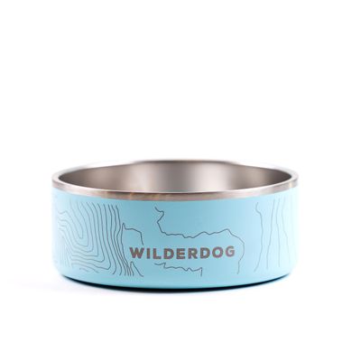 Widlerdog Stainless Steel Dog Bowl with Extra Durable Kitchen-Grade BPA-Free Stainless Steel with Non-Slip Rubber Ringed Bottom (Seafoam, 32 oz)