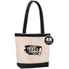 CUSTOMIZE123 Personalized Tote Bag, Large Custom Tote Bag, Cotton Cloth Bag  Tote Bag Aesthetic Canvas Bags, Beach Tote, Reusable Grocery Bags, Shopping bags, Black 36pk view 1