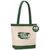 CUSTOMIZE123 Personalized Tote Bag, Large Custom Tote Bag, Cotton Cloth Bag Tote Bag Aesthetic Canvas Bags, Beach Tote, Reusable Grocery Bags, Shopping bags, Hunter Green 36Pk view 1