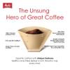 Melitta #2 Cone Coffee Filters, Natural Brown, 100 Count (Pack Of 3), 300 Total Filters - Fits all 2-6 Cup Cone Coffee Makers and 1-cup Pour-Over Brewers, Compostable, Tear-Resistant, Made in USA view 3