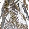 Northlight Sequined Layered Leaves Christmas Cone Tree - 26" - Platinum and Champagne Finish view 4