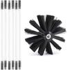 chimney sweep kit Chimney Sweep Kit, 6/9/12/15 Flexible Rods Chimney Brush, Electrical Rotary Drill Drive Sweeping Cleaning Tool Kits For Cleaning Dryer Vent/Duct,610mm,12 Rods ( Color : 6 Rods , Size view 1