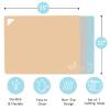 7 Pieces Plastic Flexible Cutting Boards for Kitchen, Non Slip Cutting Mats with Food Icons, Easy-Grip Handles, BPA- Free, 15"x12" view 2