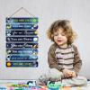 8 PCS Wood Sign Kids Room Decor (Space) view 4