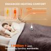 Bedsure Electric Blanket Twin - Soft Flannel Heated Blanket, Fast Heating with 10 Time Settings & 6 Heat Settings, Warm Gift for Grandma (62x84 inches, Brown) view 2
