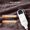 Bedsure Electric Blanket Twin - Soft Flannel Heated Blanket, Fast Heating with 10 Time Settings & 6 Heat Settings, Warm Gift for Grandma (62x84 inches, Brown) view 3