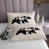 Feelyou Wildlife Bedspread Western Farmhouse Bear Deer Kids Quilted Coverlet for Boys Girls Deer Hunting Coverlet Set Breathable Wooden Plank Pattern Quilted Room Decor King Size view 4