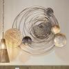 Metal Wall Art Decor Planets 3D Hanging Wall Sculpture, Modern Retro Handcrafted Iron Large Wall Decoration for Home, Living Room, Bedroom, Study, Hotel, Office, 115.5x97cm/45.5X 38.1 in view 2