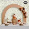 10pcs Artificial Flower Wall Panels, Flower Wall Artificial for Decoration, Flower Backdrop Wall for Wedding Home Decor (Milky White) view 3