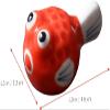 16 Pcs Puffer Fish Chopstick Rest Japanese Decor Dining Table Decor Spoon Rest Ceramic Table Decors Kitchen Supplies Chopsticks Storage Rack Red Tableware Chopstick Rest view 4