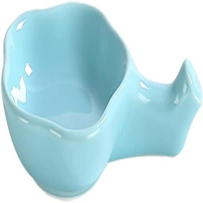 1pc Seasoning BBQ Style Spoon Sky Plum for Blue Entertaining Snack Portion Dipping Chinese Cup Sauce Porcelain Dessert Dishes Holder, Platters Cups Dish Stand Chopstick Rest