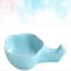 1pc Seasoning BBQ Style Spoon Sky Plum for Blue Entertaining Snack Portion Dipping Chinese Cup Sauce Porcelain Dessert Dishes Holder, Platters Cups Dish Stand Chopstick Rest view 3