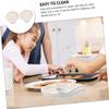 2pcs Spoon Rest Accessory Tray White Serving Tray Scoop Holder Smooth Scoop Rest Spoon Support White Ceramics Small Spoon Delicate Scoop Holder Chopstick Rest view 3
