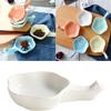2pcs Spoon Snack with Sauce Stand Appetizer Seasoning Soy Serving Chopsticks Condiment Chinese or Portion Dip Rest Saucer Ceramic Bowls Holder, Cup Kicthen Chopstick Rest view 2