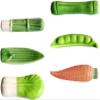 Chopstick Rest Vegetable 6pcs Ceramics Chopstick Stand Holder Vegetable Design Chopsticks Rest Chopsticks Holder Spoon Display Rack Ceramic Chopstick Stand Chopstick Rest view 1