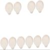 10 Pcs Spoon Rest White Serving Tray Accessory Tray Delicate Scoop Holder Soup Spoon Holder Dinner Scoop Rest Ceramics Table Spoon White Compact Spoon Chopstick Rest view 1