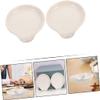 10 Pcs Spoon Rest White Serving Tray Accessory Tray Delicate Scoop Holder Soup Spoon Holder Dinner Scoop Rest Ceramics Table Spoon White Compact Spoon Chopstick Rest view 2