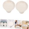 10 Pcs Spoon Rest White Serving Tray Accessory Tray Delicate Scoop Holder Soup Spoon Holder Dinner Scoop Rest Ceramics Table Spoon White Compact Spoon Chopstick Rest view 4