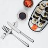 4 Pcs Chopstick Rest Deer Shape Spoon Fork Holder Silverware Tableware Support Stand Cutlery Racks Desktop Decorations for Kitchen Tools Silver Chopstick Rest view 3