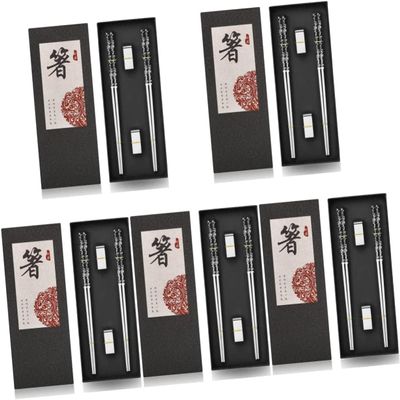 5 Sets Chopsticks Set Ramen Gifts Dinning Table Set Japanese Accessories Tableware Rest Chopstick Stand Japanese Style Chopsticks Chopsticks Rest Reusable Chopstick Rest