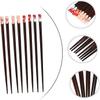 12 Pairs Japanese Style Chopsticks Travel Cutlery China Set Camping Dinnerware Camping Silverware Kitchen Wooden Tableware Travel Chopsticks Wood Printed Chopstick Rest view 3
