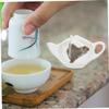 6 Pcs Tea Bag Saucer White Tea Bags Ring Tray for Jewelry Dessert Trays Coffee Spoon Tea Sachet Holder Teabag Storage Tea Balls Plate Tea Coasters Tea Bag Holder Chopstick Rest view 4