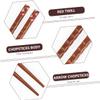 1 Set 5 Pairs Pointed Chopsticks Kids Chapstick Sushi Set Korean Chopsticks Rustic Vintage Chopsticks Noodles Utensils Ramen Chopsticks Wooden Chopsticks Chopstick Rest view 3