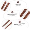 1 Set 5 Pairs Pointed Chopsticks Kids Chapstick Sushi Set Korean Chopsticks Rustic Vintage Chopsticks Noodles Utensils Ramen Chopsticks Wooden Chopsticks Chopstick Rest view 4